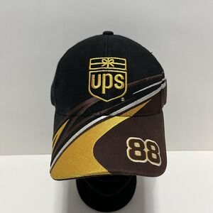 Chase Authentics UPS #88 Dale Jarrett NASCAR Hat Black Brown Yellow‎